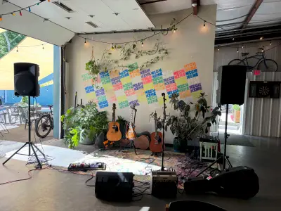 The stage at High Nine brewing company
